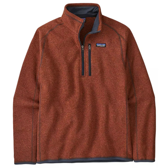 Patagonia Sweater Mens 2XL Burnished Red Better Sweater Quarter Zip Pullover NWT - Picture 12 of 12